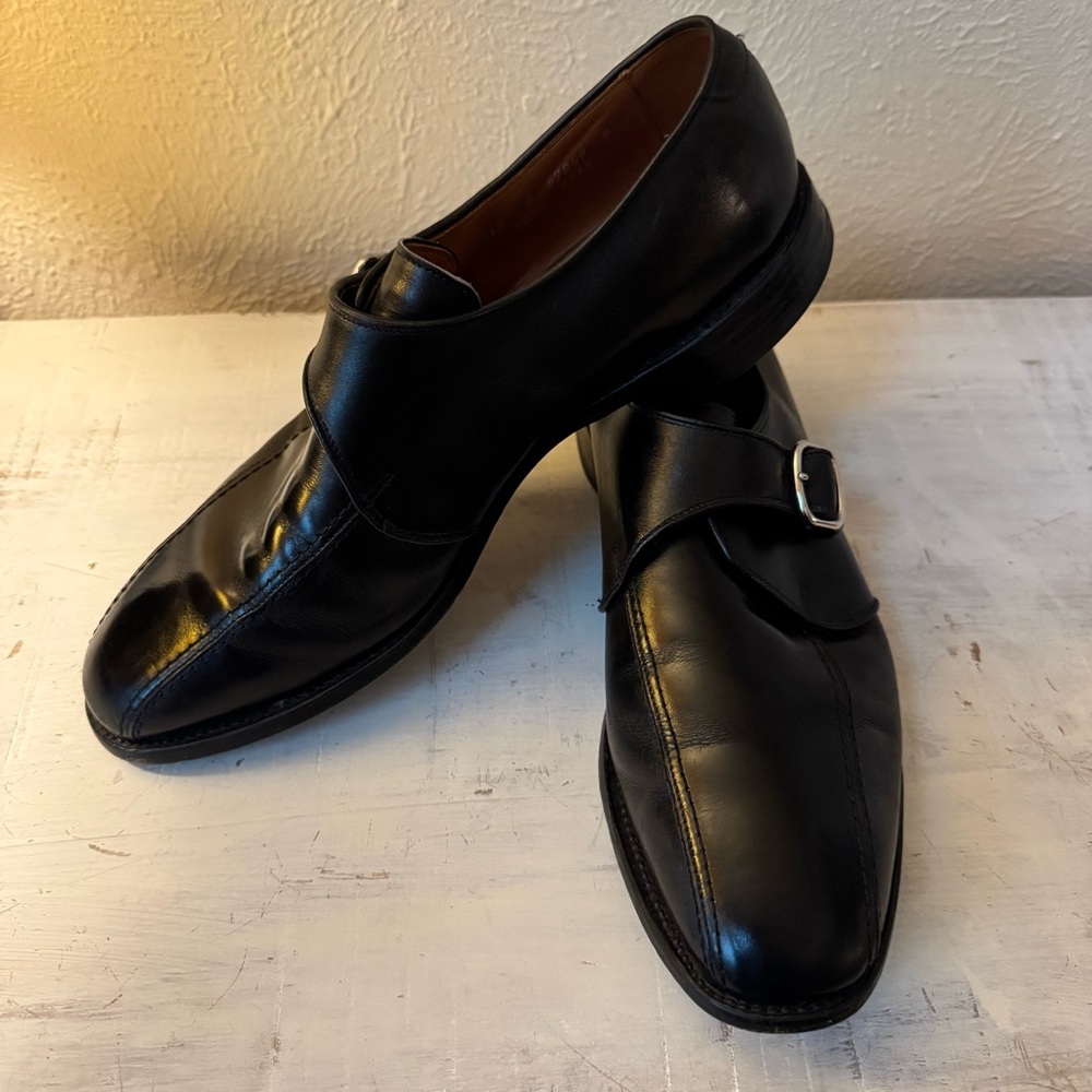 Allen Edmonds Concord Cap-Toe Oxfords — Black Leather — Size 12B